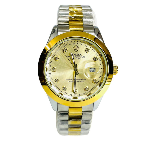 RLX Oyster Datejust Stainless Steel Watch Two Tone