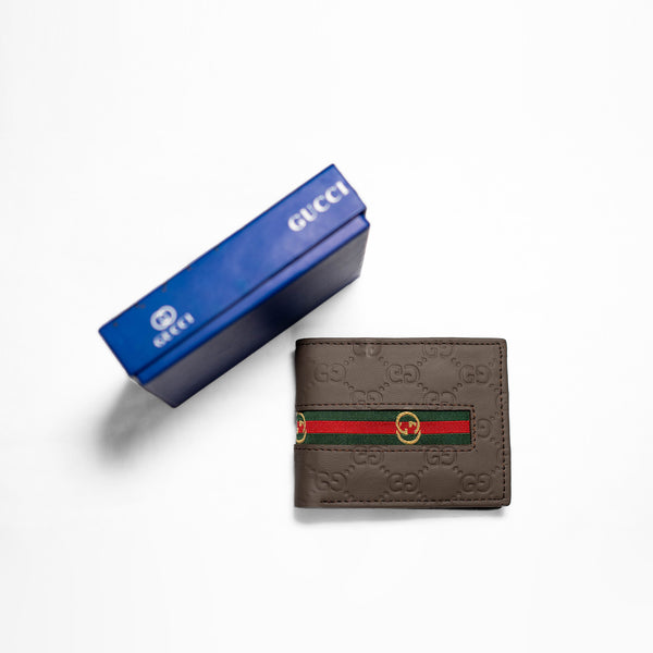 Gucci Brown Texture Mens wallet